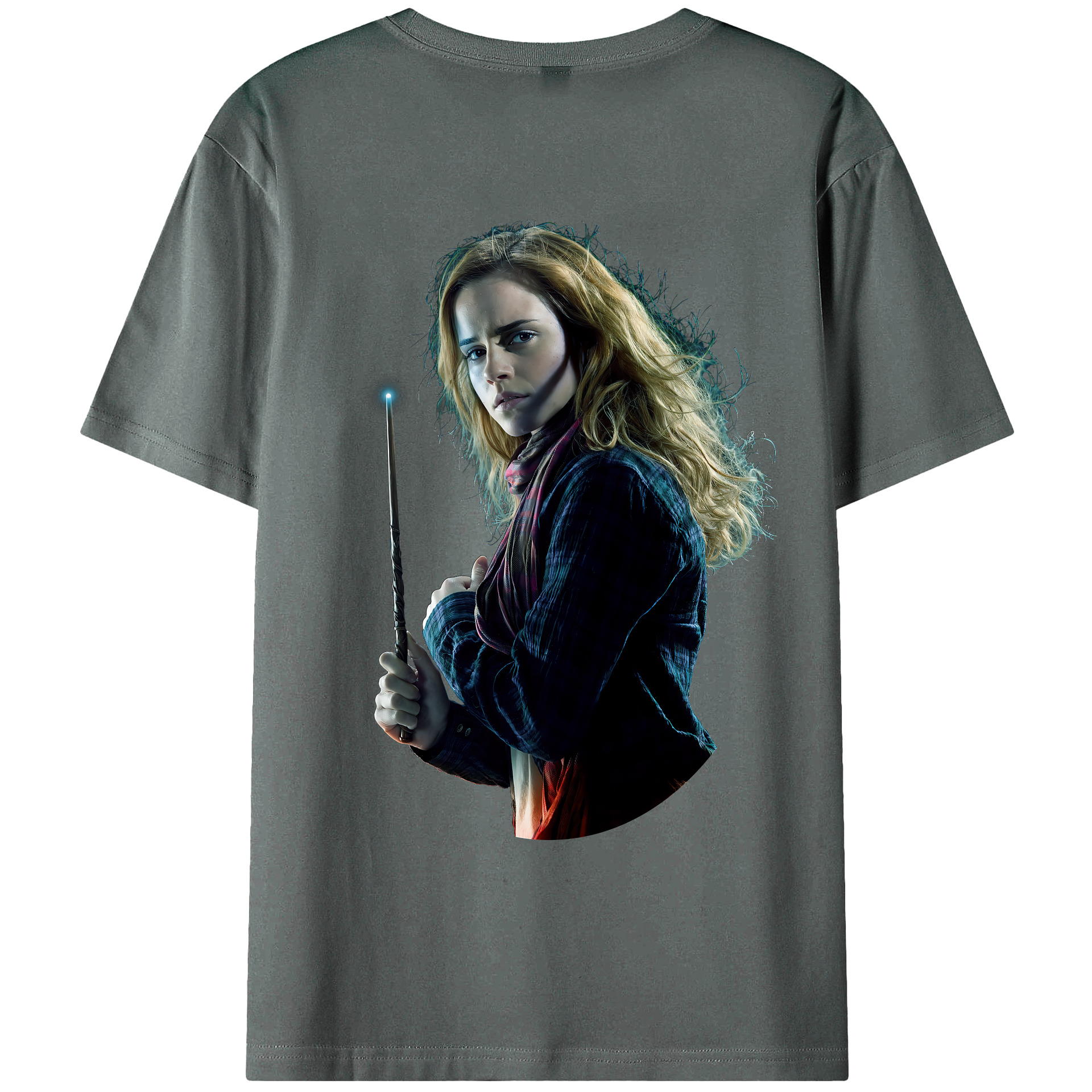 （画像用） Harry Potter ハリー・ポッターシリーズ 綿100％ メンズ半袖Tシャツ（バックプリント） 通気性